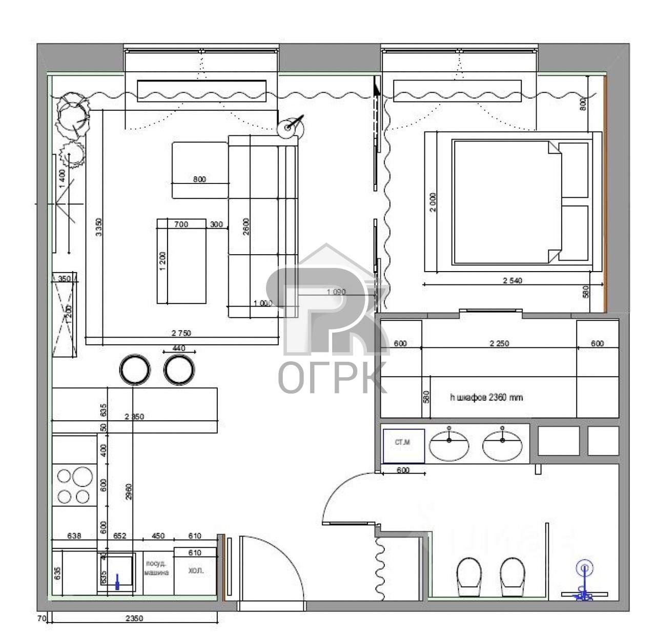 Купить 2-комнатную квартиру, №387644