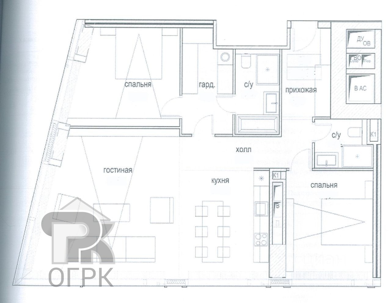 Купить 3-комнатную квартиру, №388049