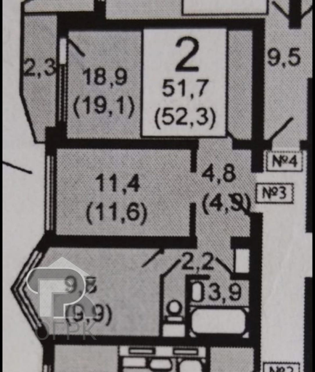 Купить 2-комнатную квартиру, №387672