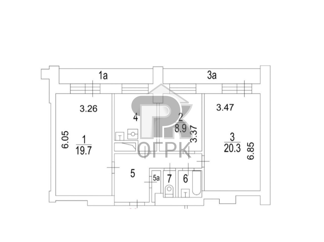 Купить 3-комнатную квартиру, №387571
