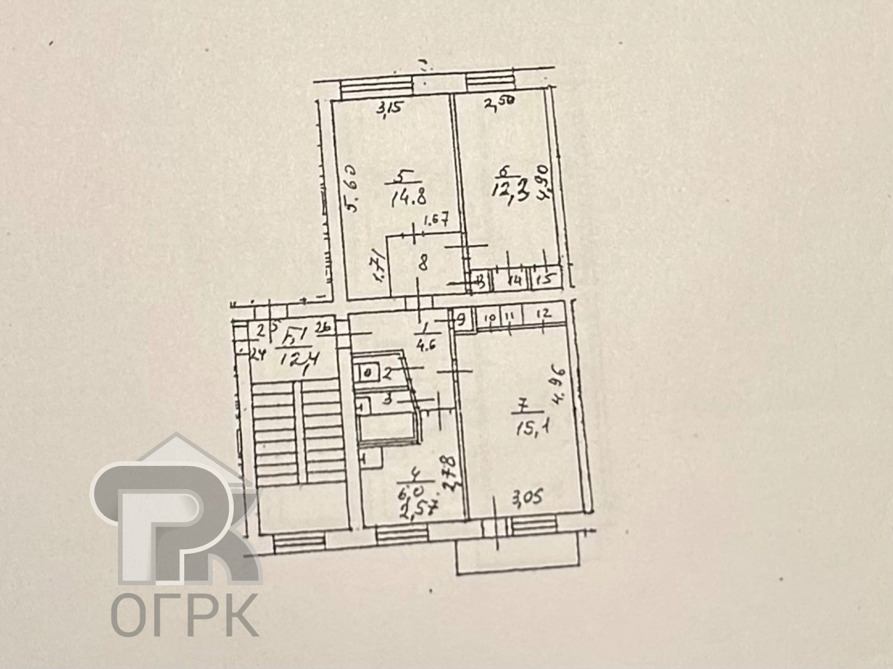 Купить 3-комнатную квартиру, №386402