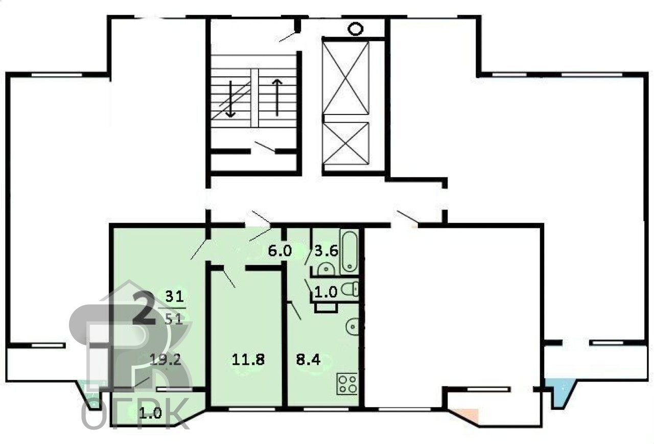 Купить 2-комнатную квартиру, №368660