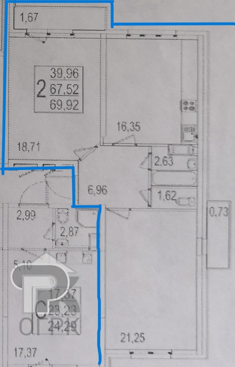 Купить 2-комнатную квартиру, №388683