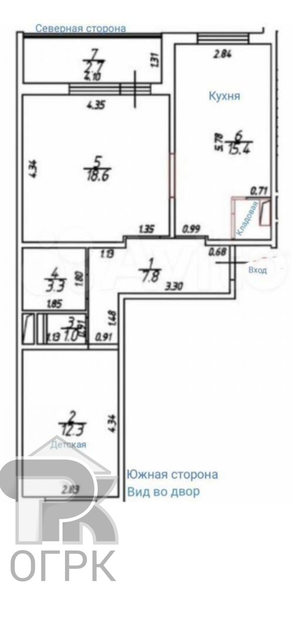 Купить 2-комнатную квартиру, №388319