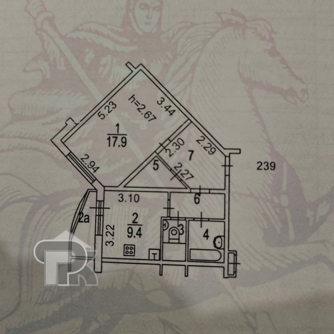 Купить 1-комнатную квартиру, №389136