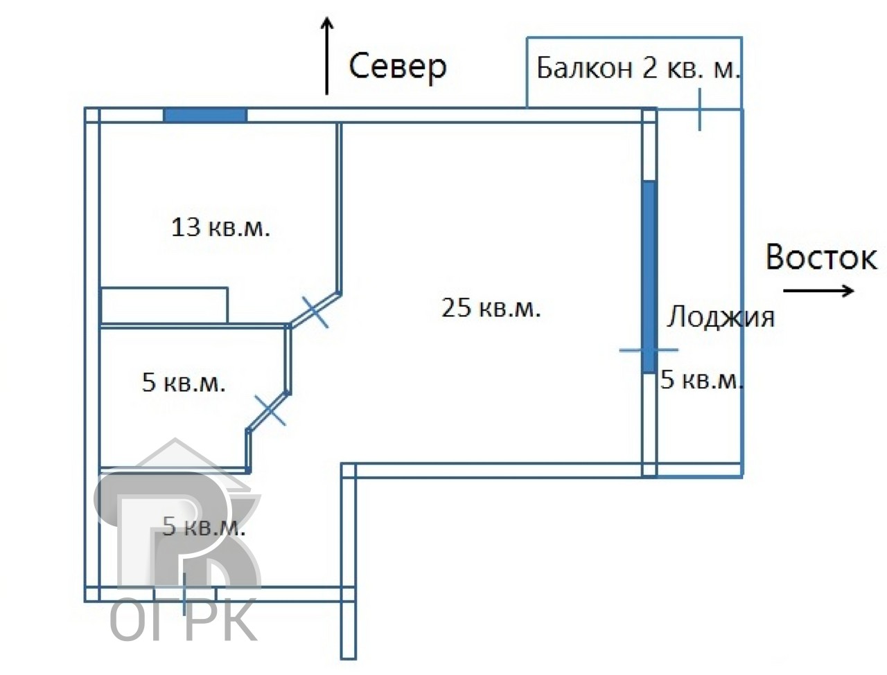 Купить 1-комнатную квартиру, №348549