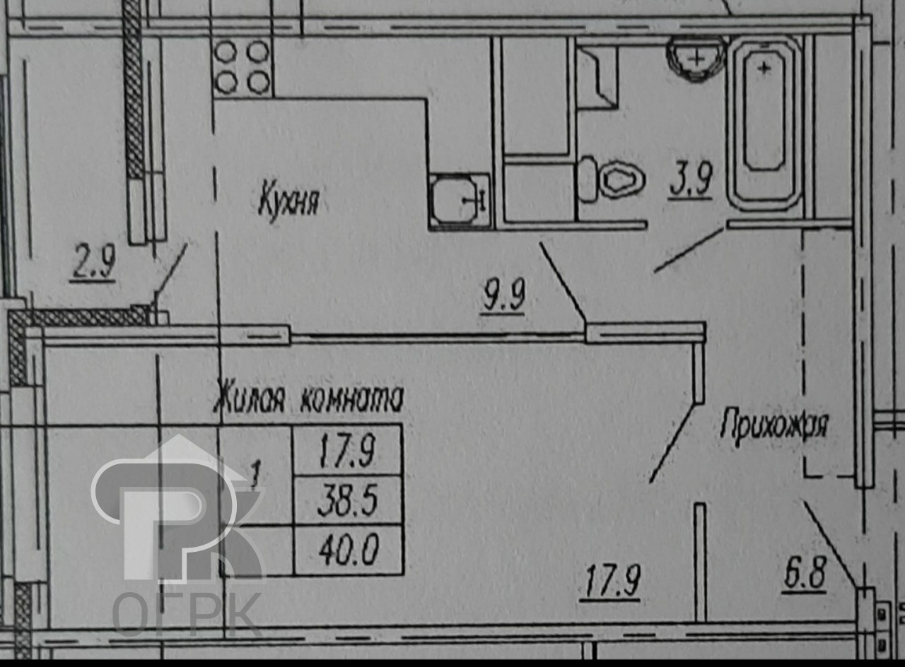 Купить 1-комнатную квартиру, №378583