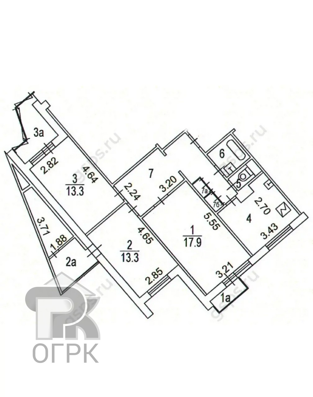 Купить 3-комнатную квартиру, №388261