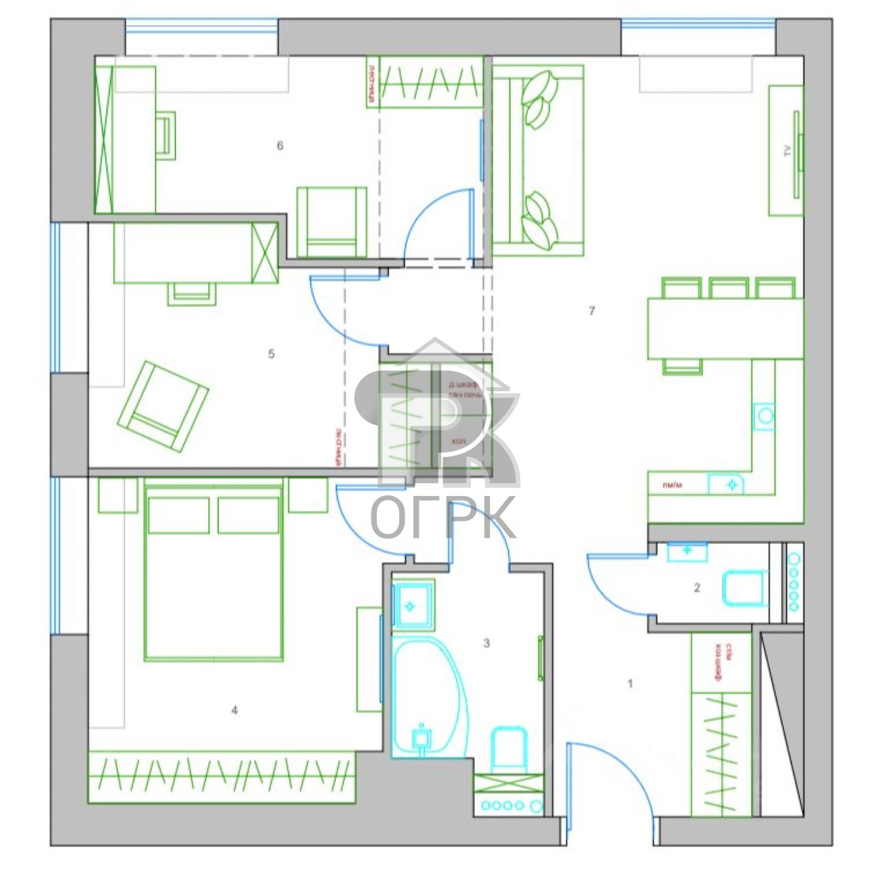 Купить 4-комнатную квартиру, №387649