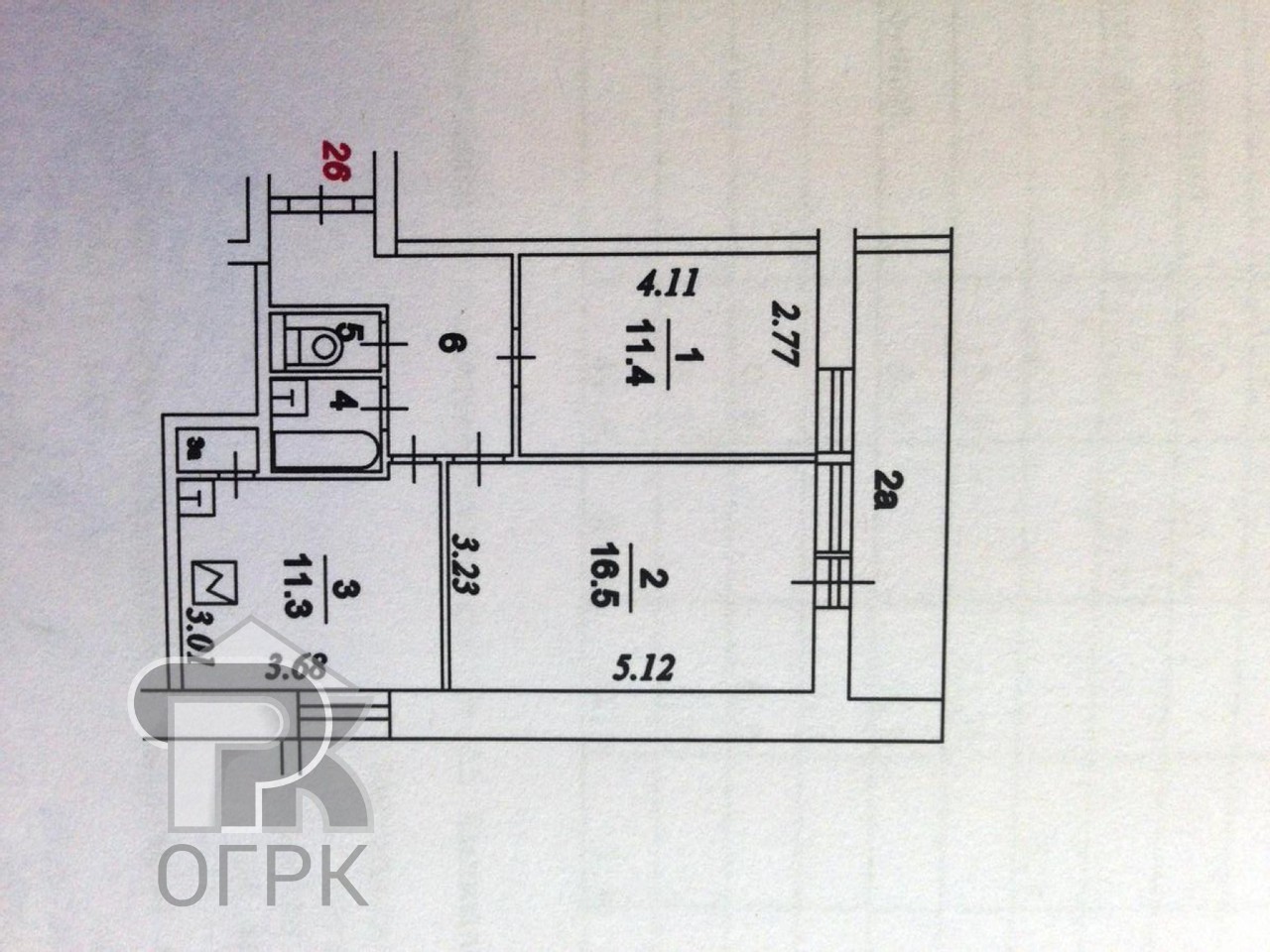 Планировка квартиры ii 68