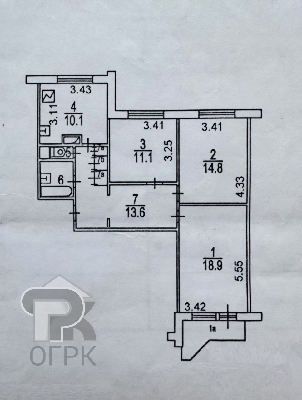 Купить 3-комнатную квартиру, №387757