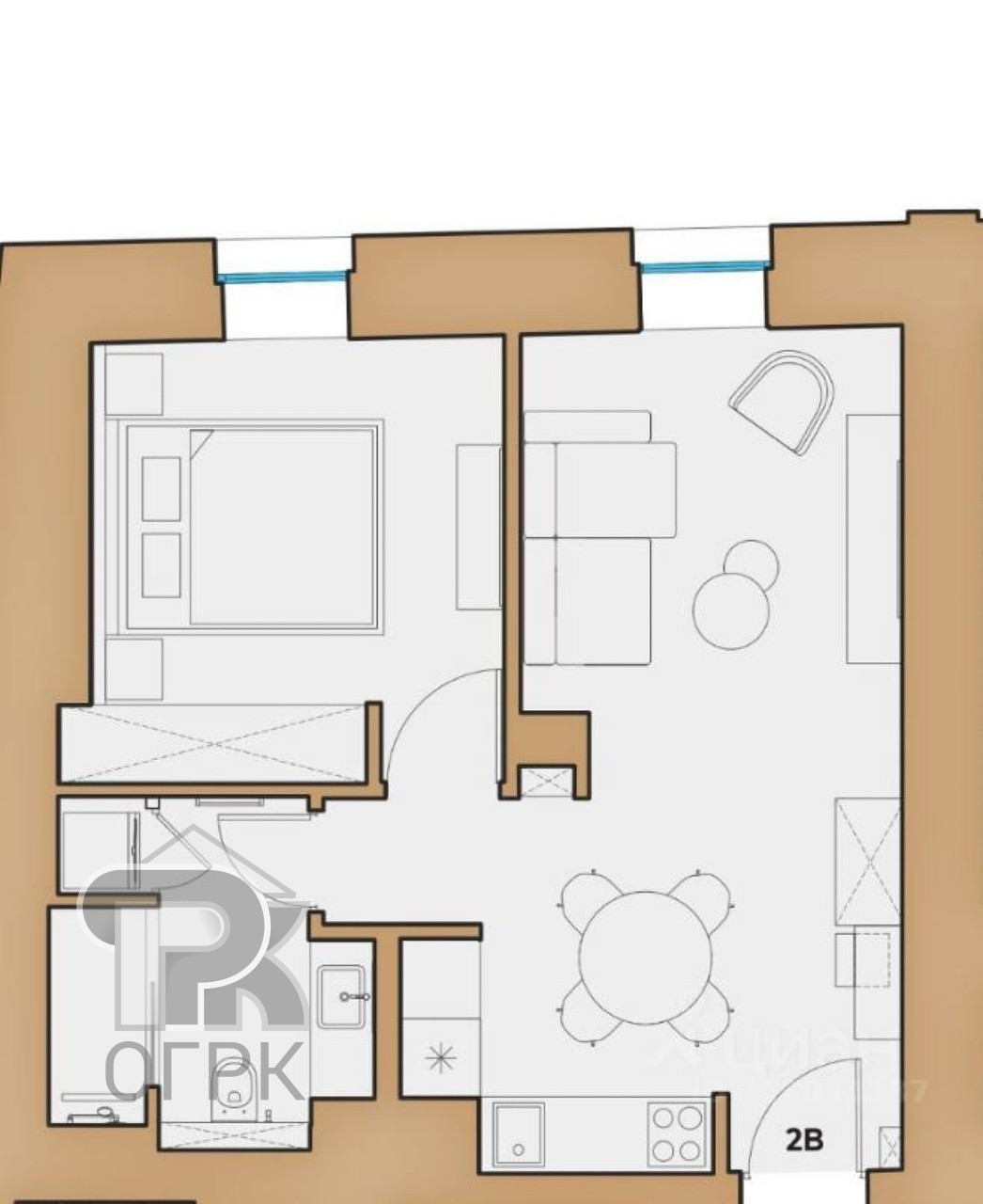 Купить 2-комнатную квартиру, №388497