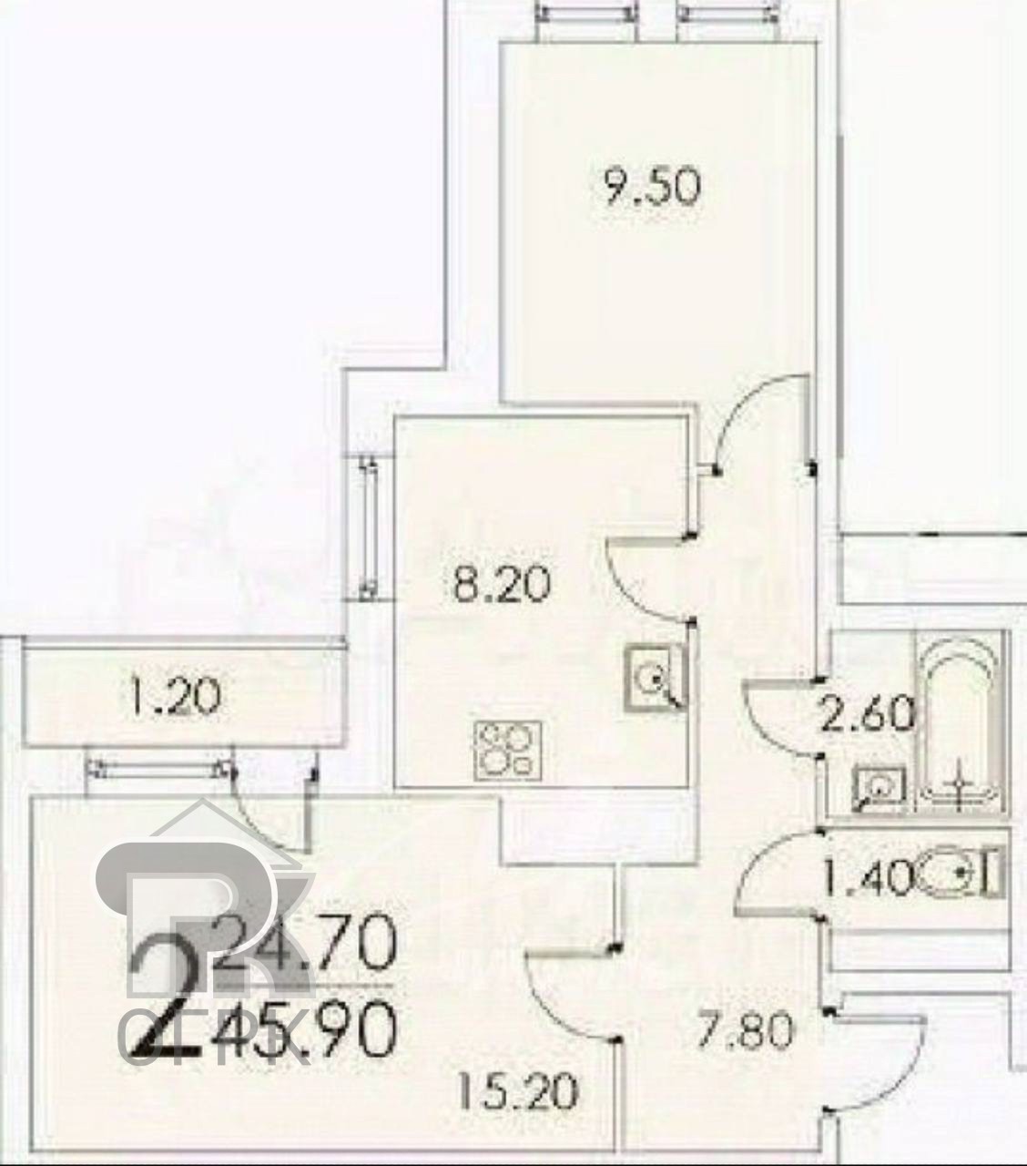 Купить 2-комнатную квартиру, №387043