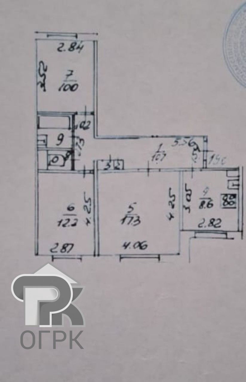 Купить 3-комнатную квартиру, №387408
