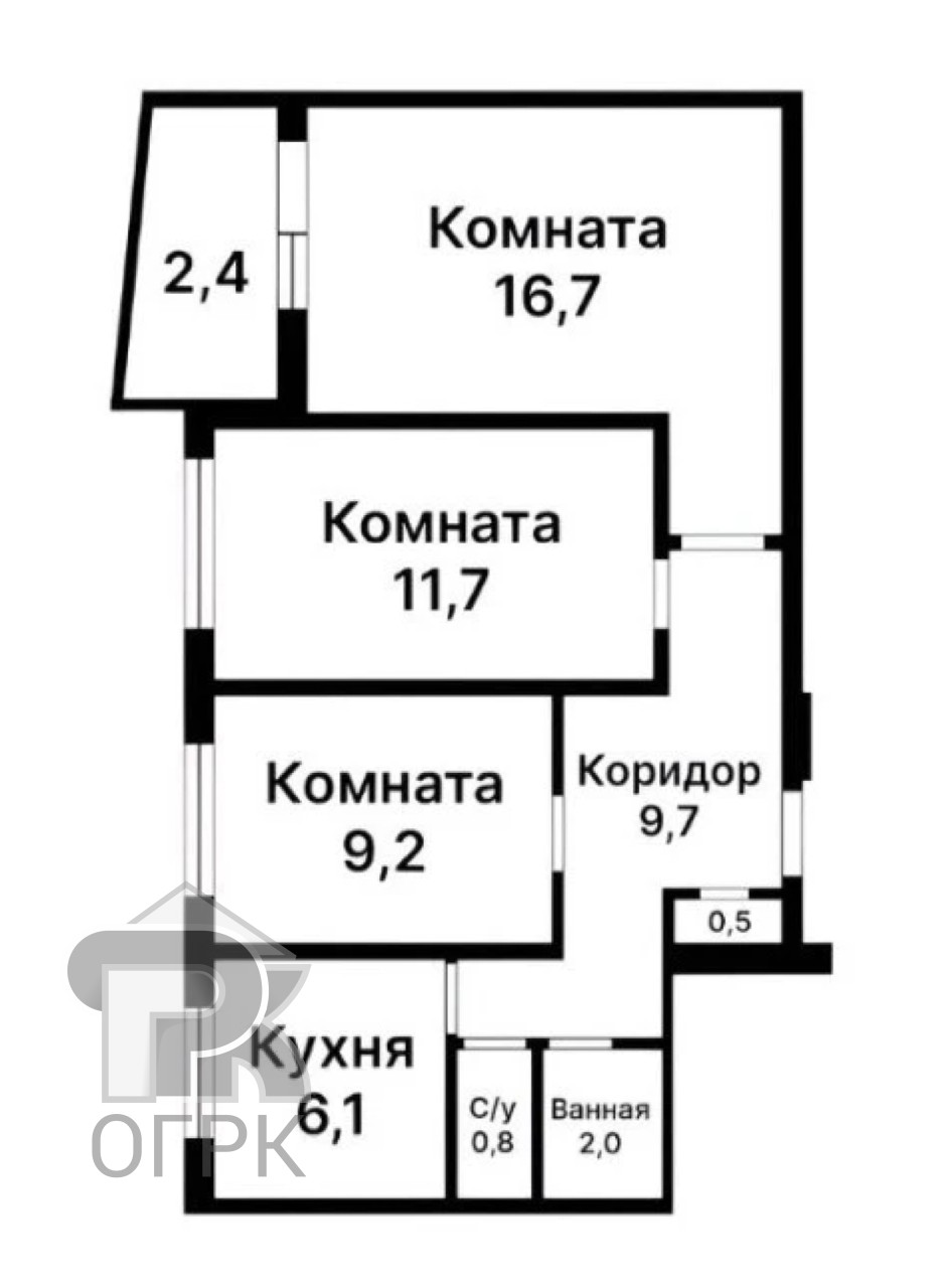 Купить 3-комнатную квартиру, №389210