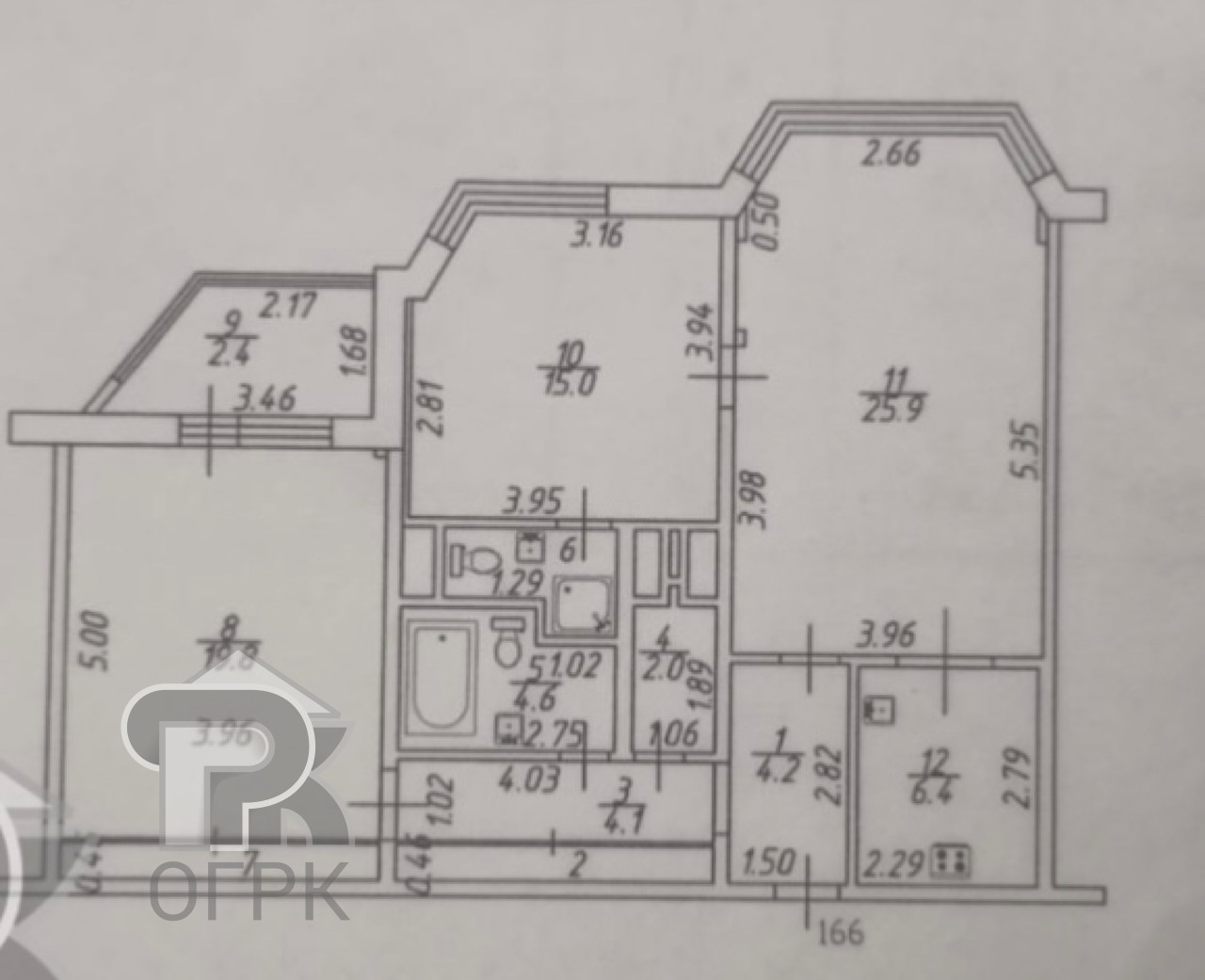 Купить 3-комнатную квартиру, №387491
