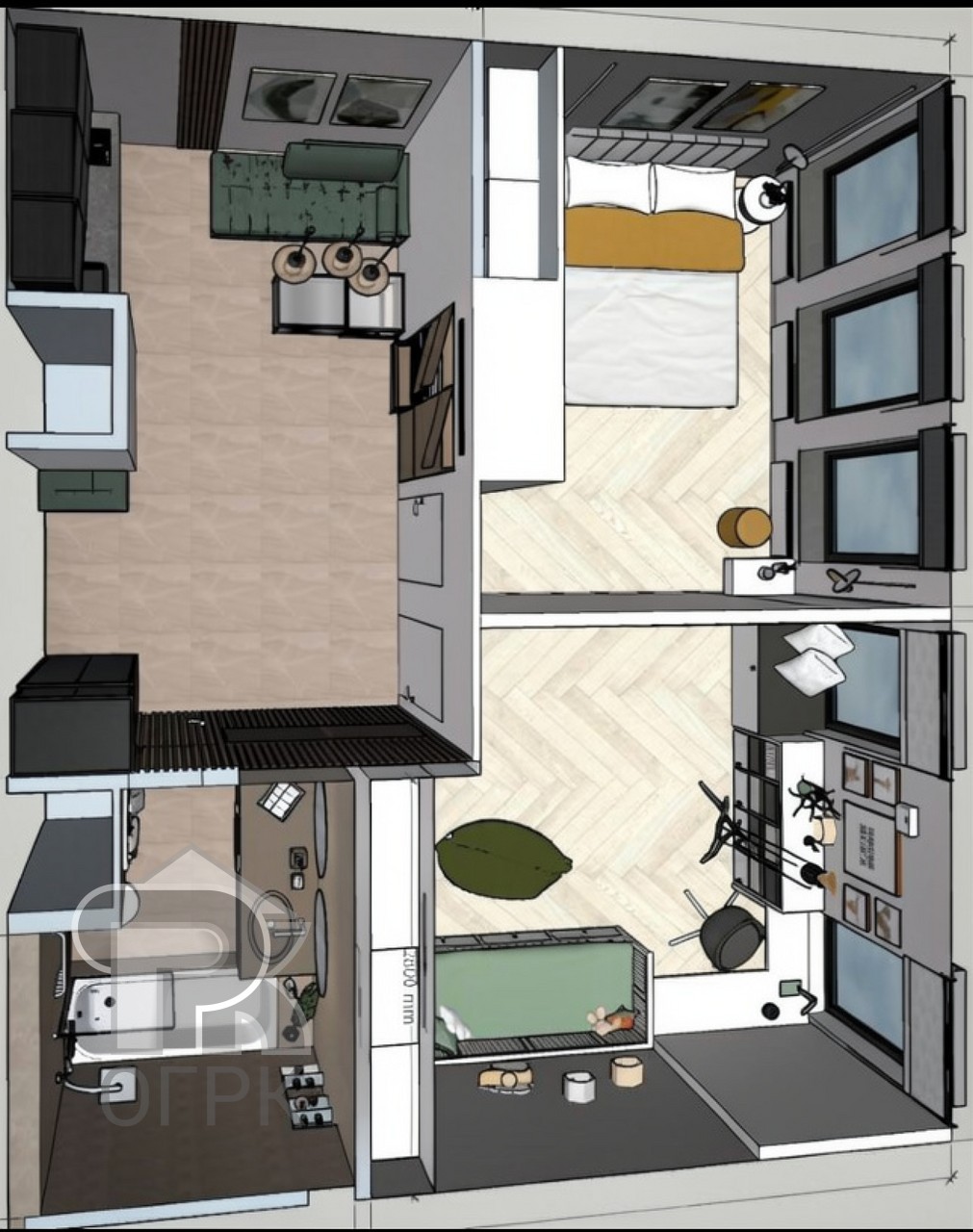 Купить 2-комнатную квартиру, №389345