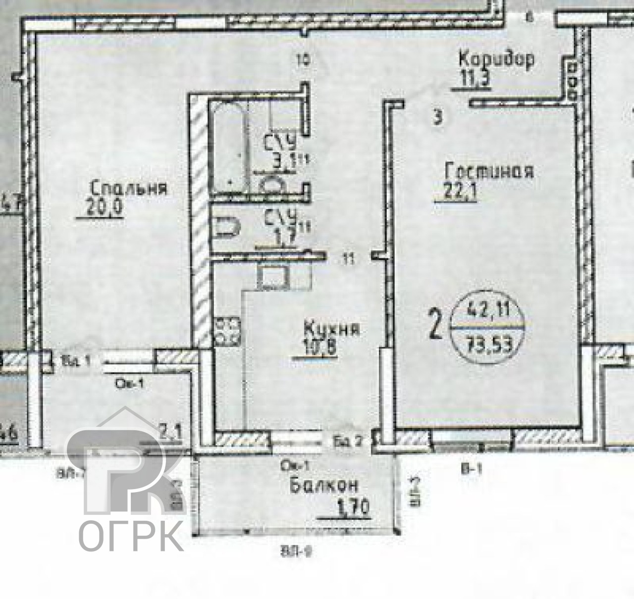 Купить 2-комнатную квартиру, №380615