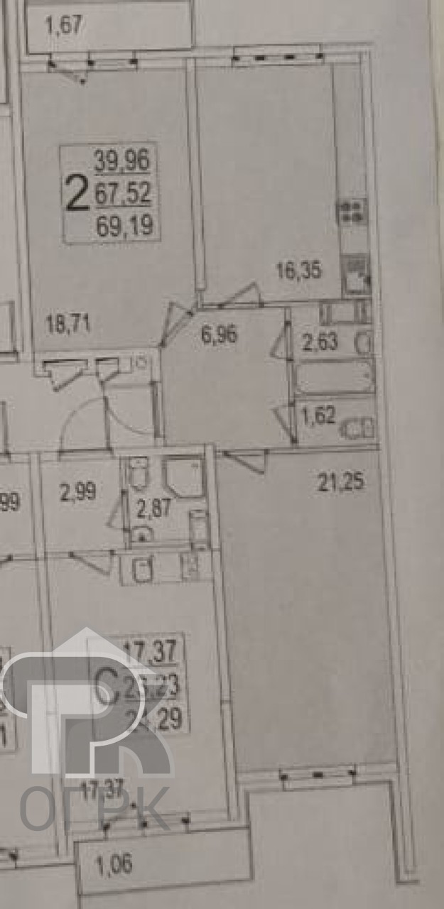 Купить 2-комнатную квартиру, №387306