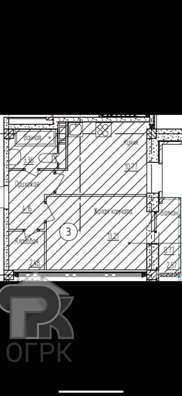 Купить 1-комнатную квартиру, №388515