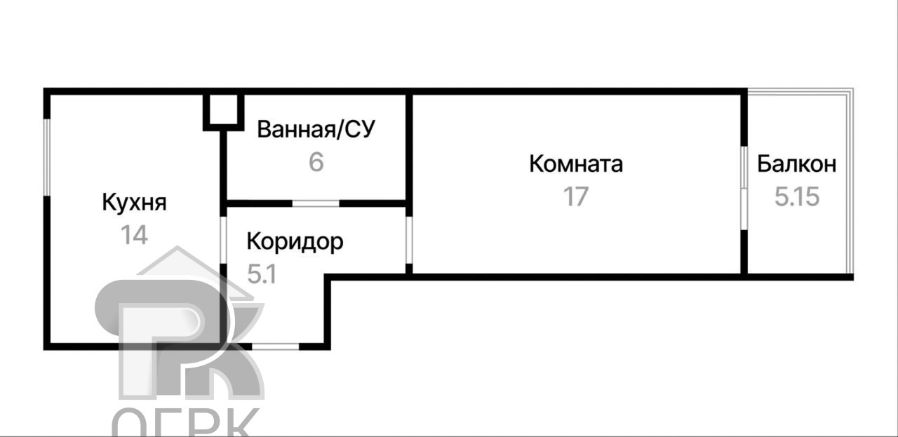Купить 1-комнатную квартиру, №385110