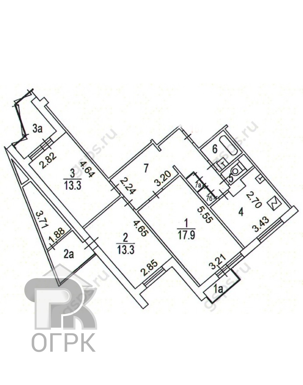Купить 3-комнатную квартиру, №387239