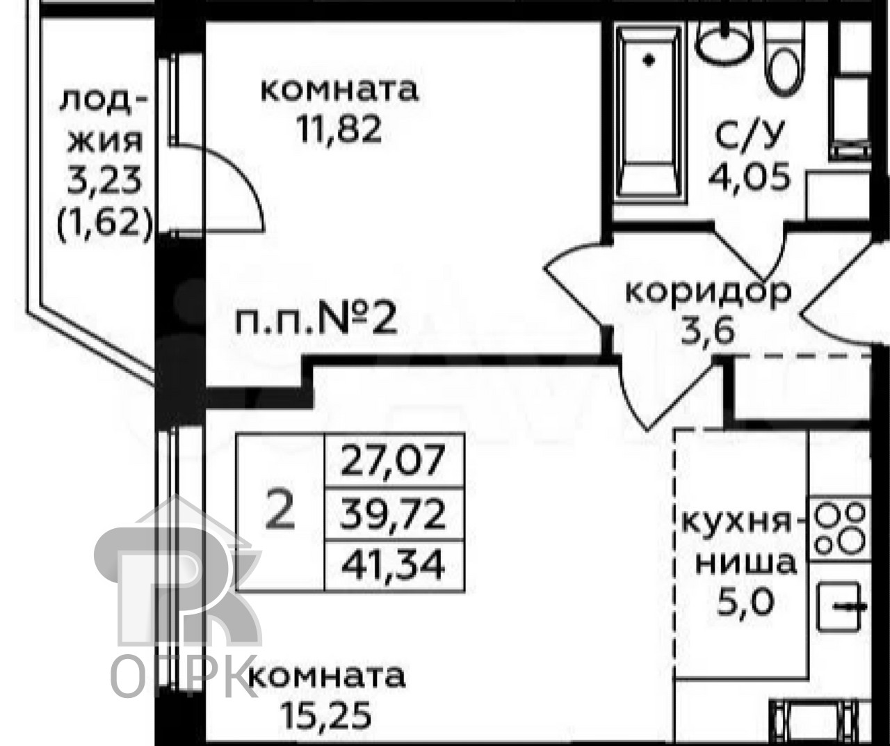 Купить 2-комнатную квартиру, №372836