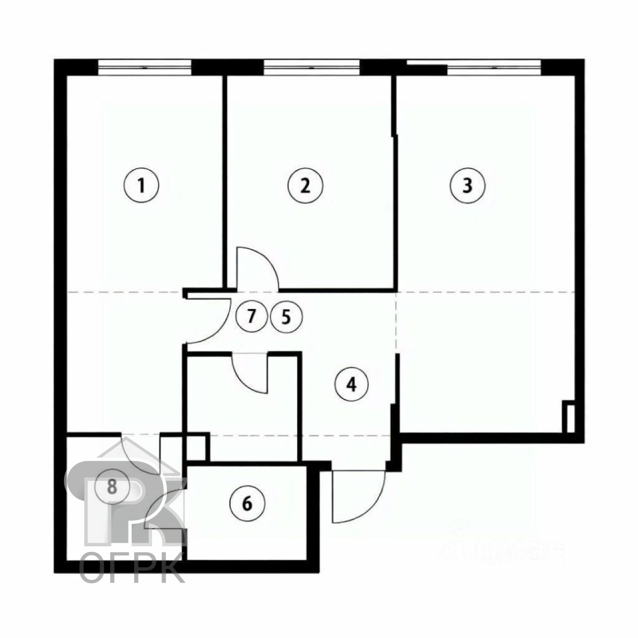 Купить 3-комнатную квартиру, №389088