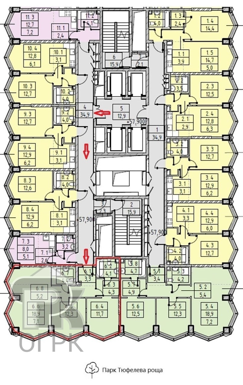 Купить 3-комнатную квартиру, №384870