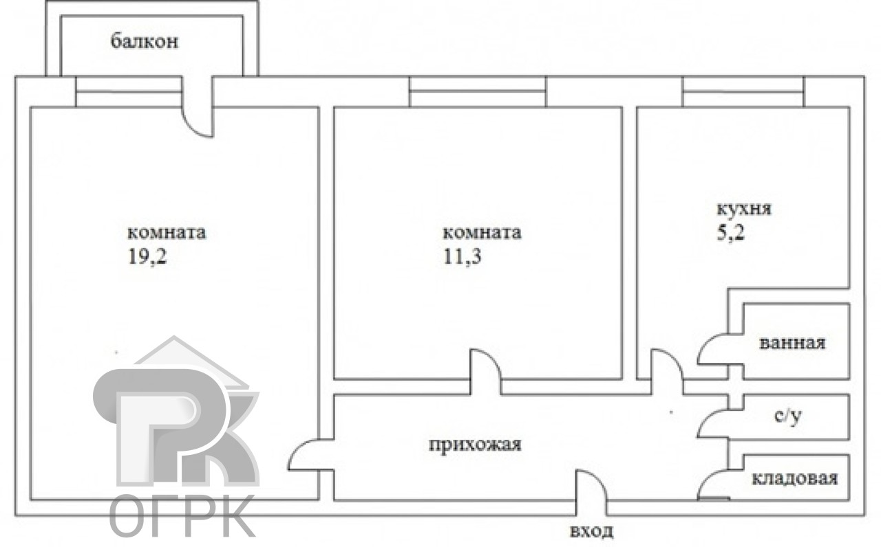 Купить 2-комнатную квартиру, №388277