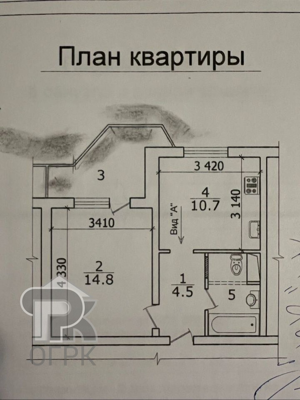 Купить 1-комнатную квартиру, №388885