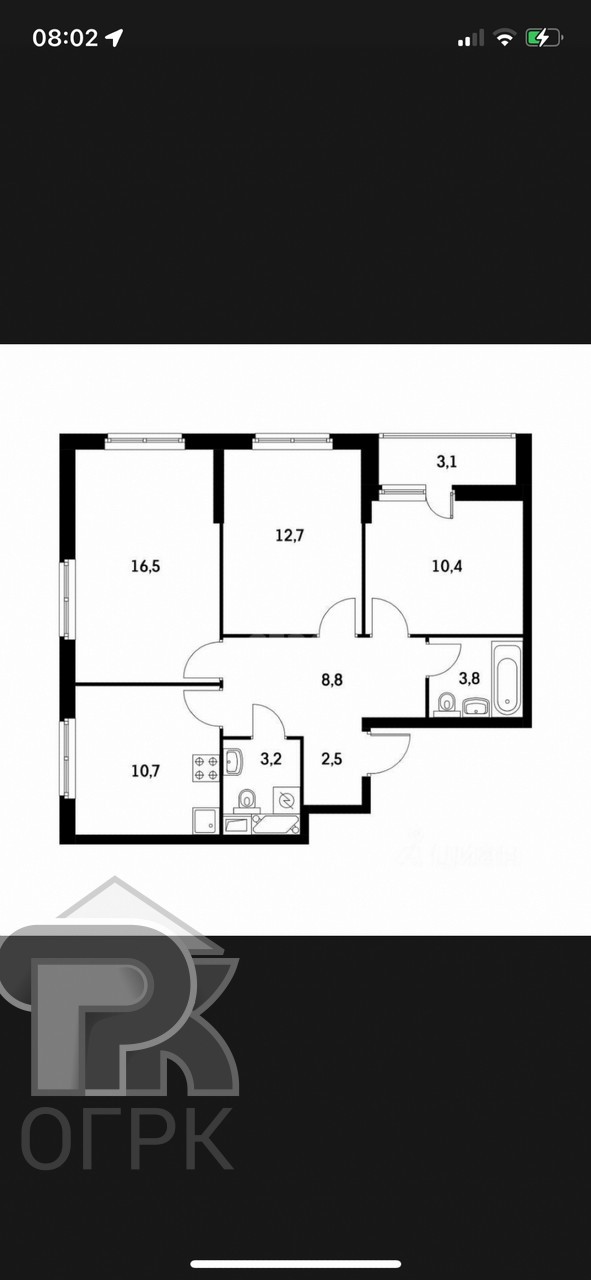 Купить 3-комнатную квартиру, №359462