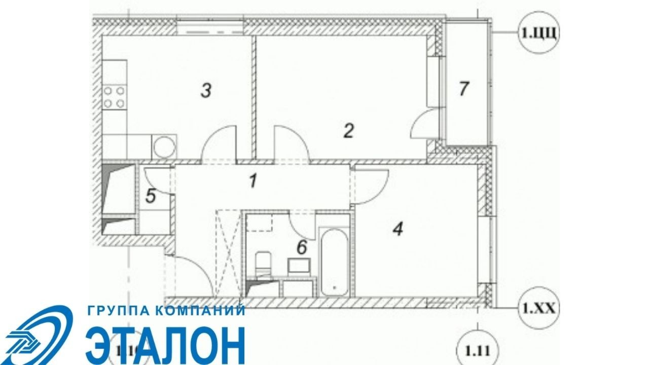 Купить 2-комнатную квартиру, №334938