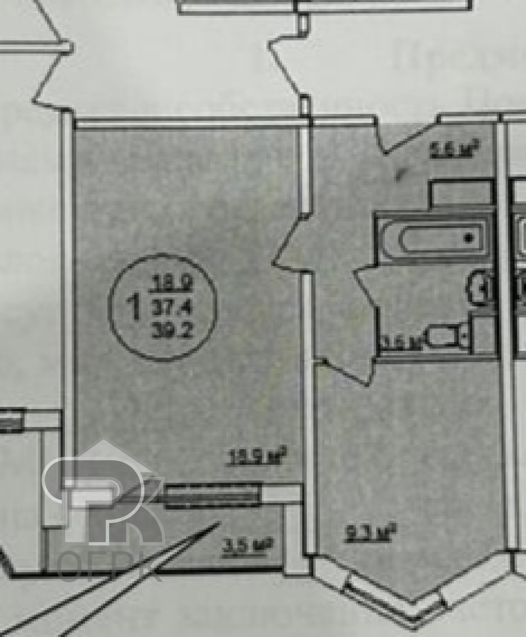Купить 1-комнатную квартиру, №387305