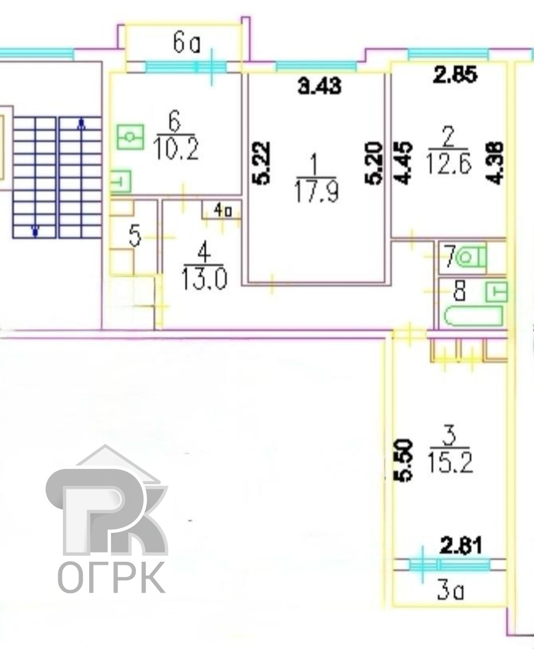 Купить 3-комнатную квартиру, №387744