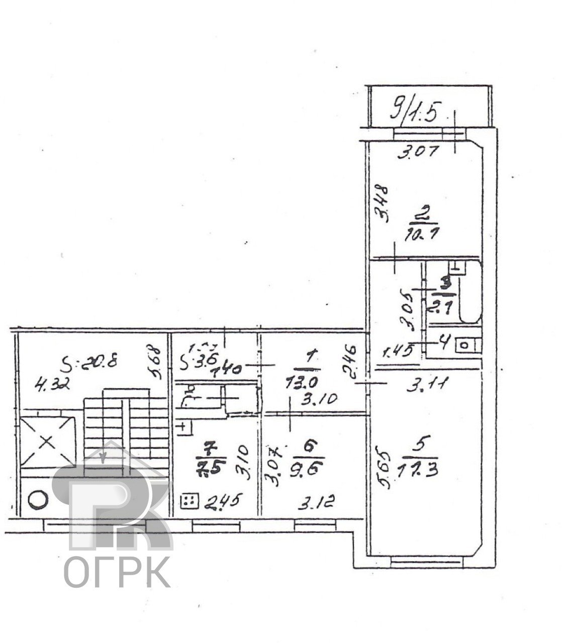 Купить 3-комнатную квартиру, №387862