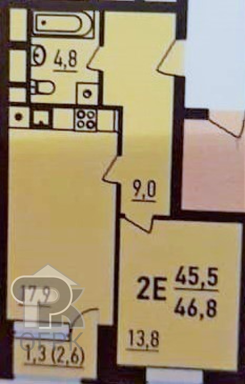 Купить 2-комнатную квартиру, №351909