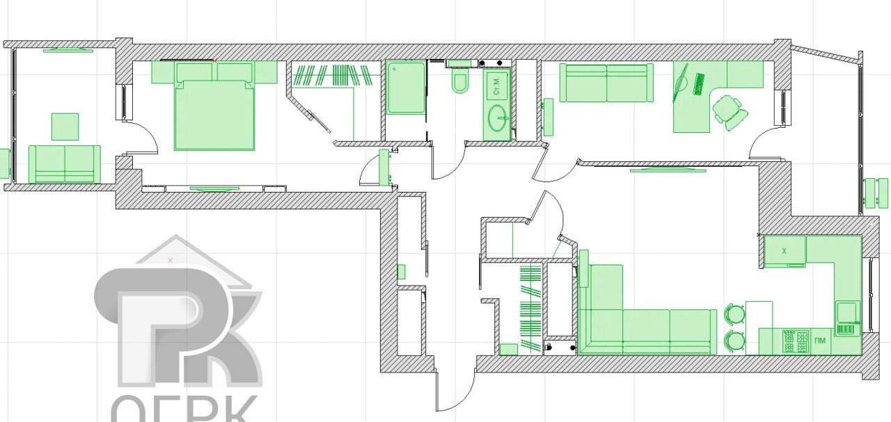 Купить 3-комнатную квартиру, №388816