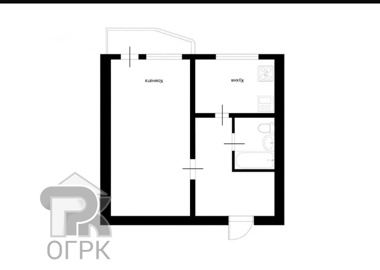 Купить 1-комнатную квартиру, №387821