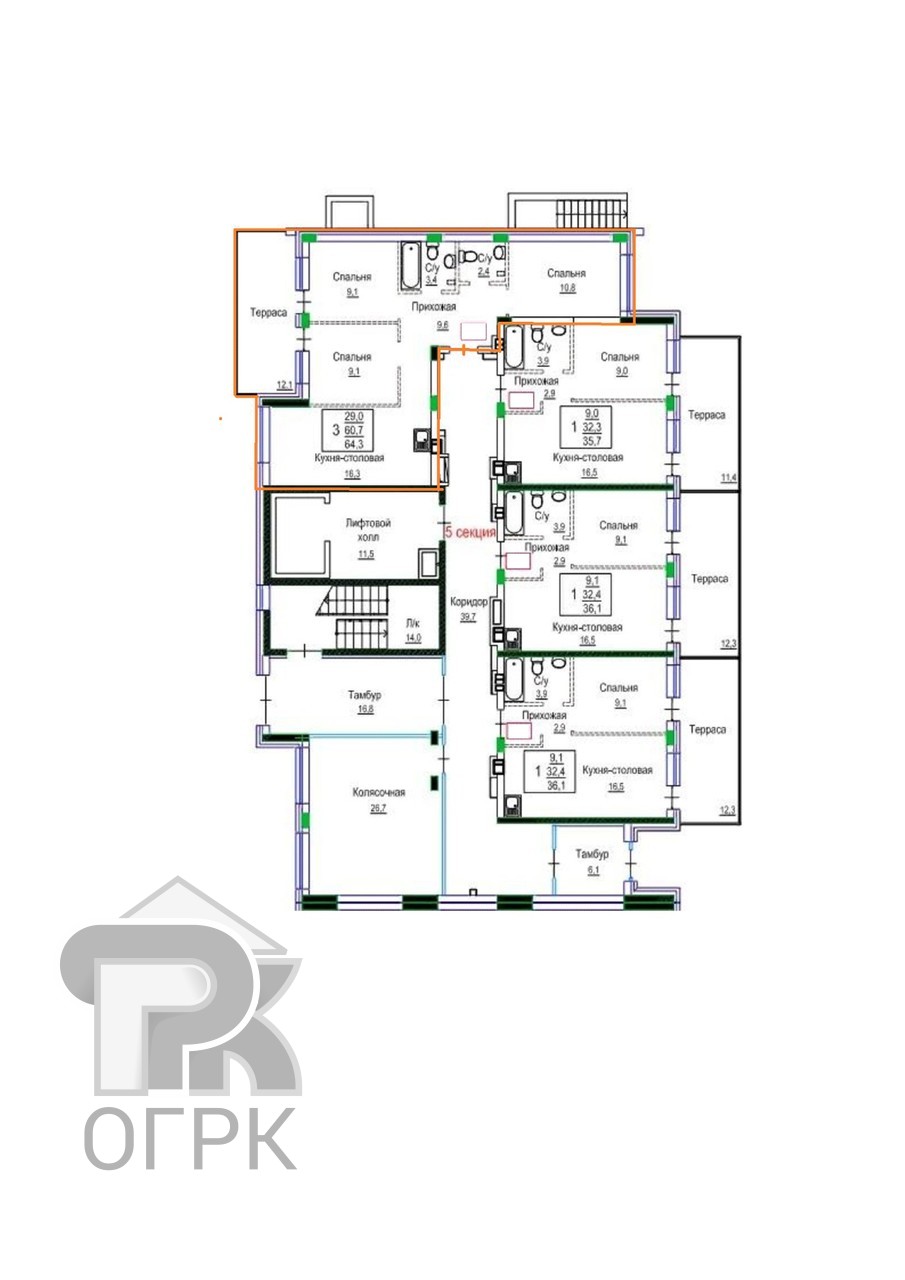Купить 3-комнатную квартиру, №387584