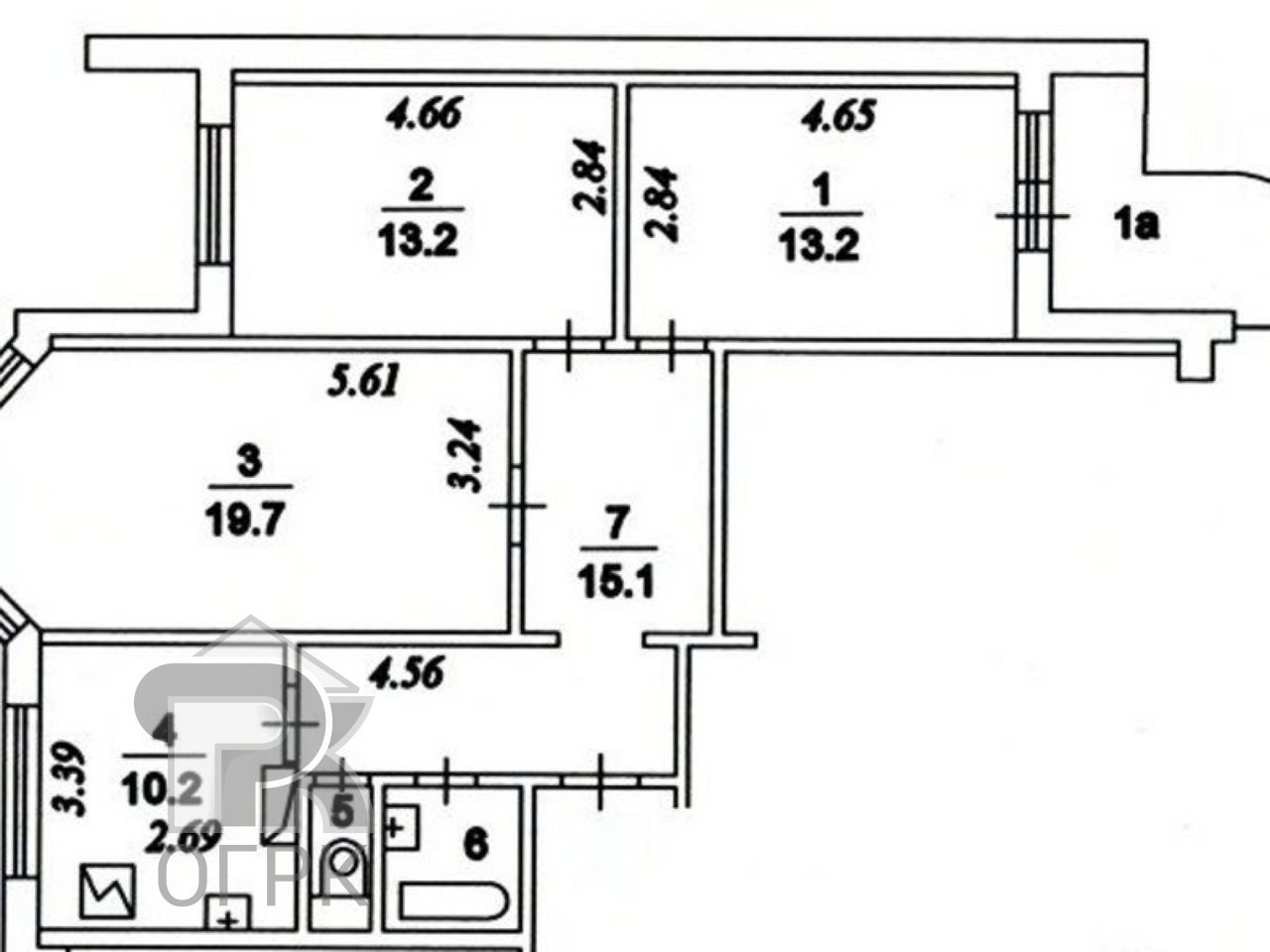 П3 планировка 3 комнатная дизайн