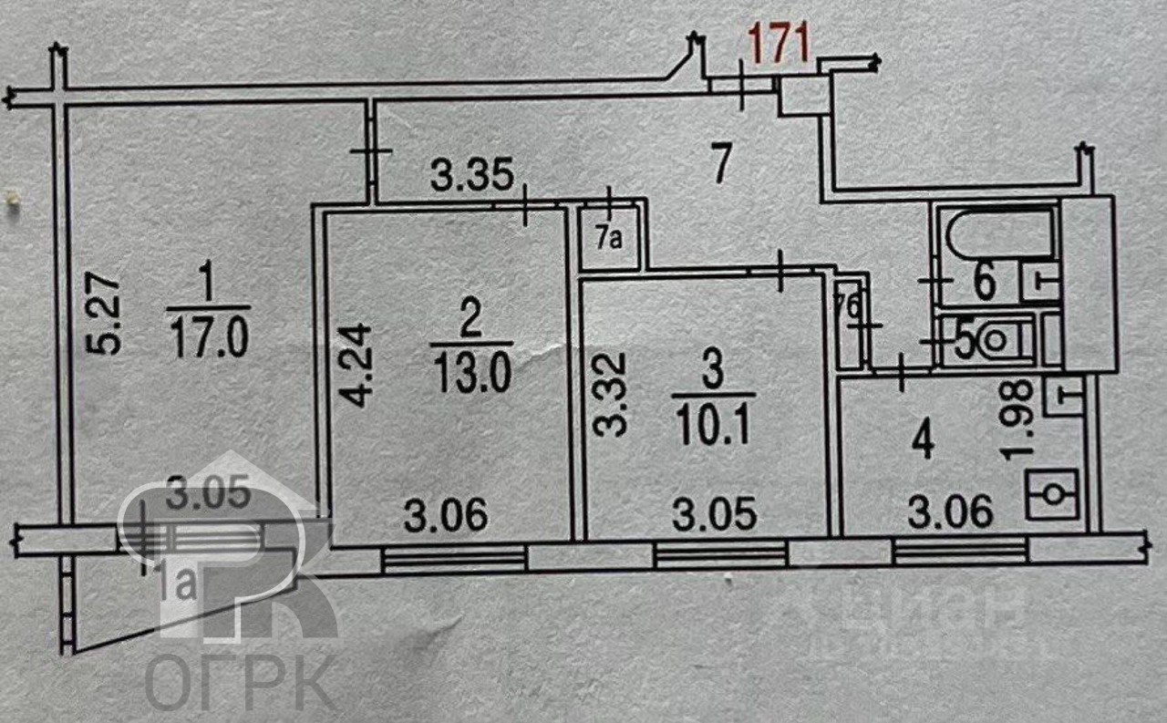 Купить 3-комнатную квартиру, №369737