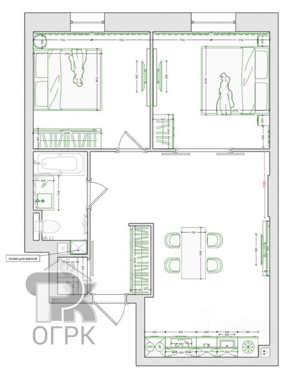 Купить 2-комнатную квартиру, №387395