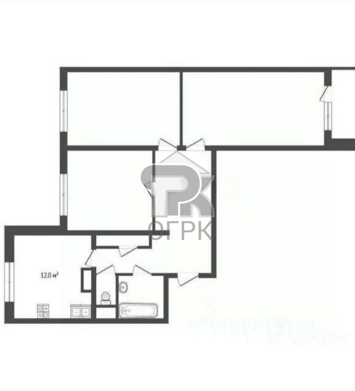 Купить 3-комнатную квартиру, №388817