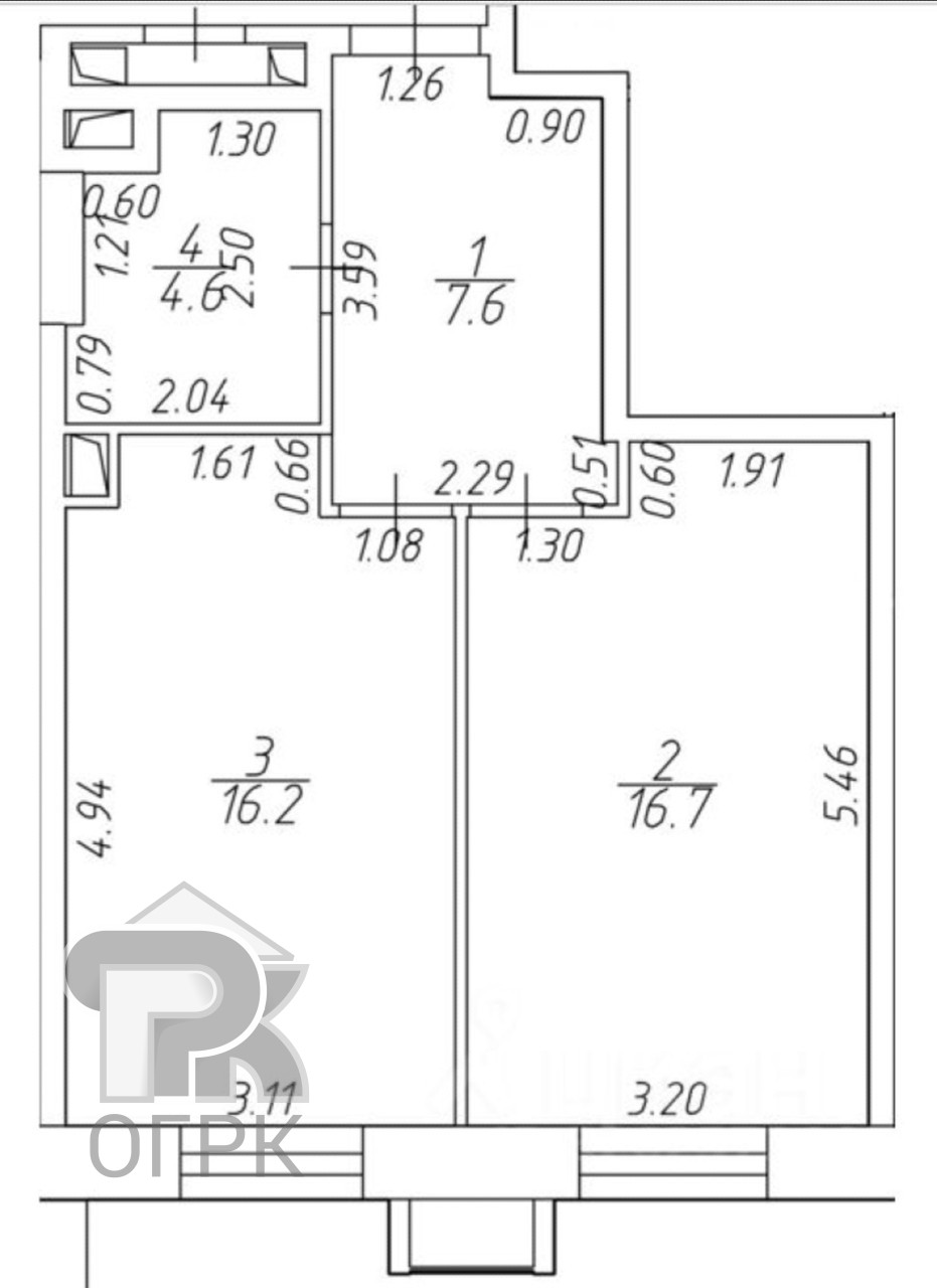 Купить 2-комнатную квартиру, №388232