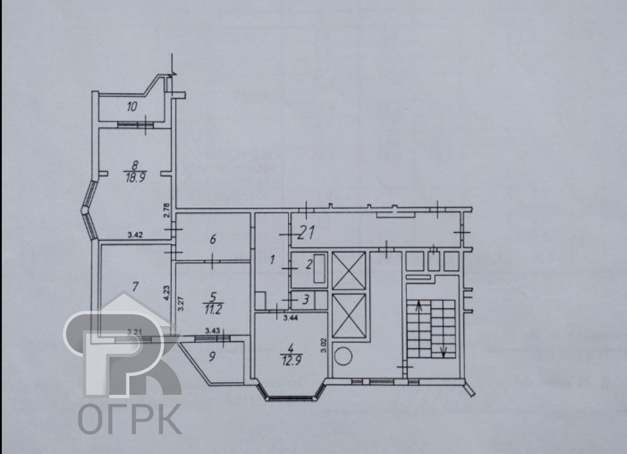 Купить 3-комнатную квартиру, №387435