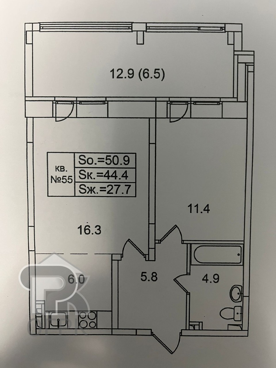 Купить 2-комнатную квартиру, №387129