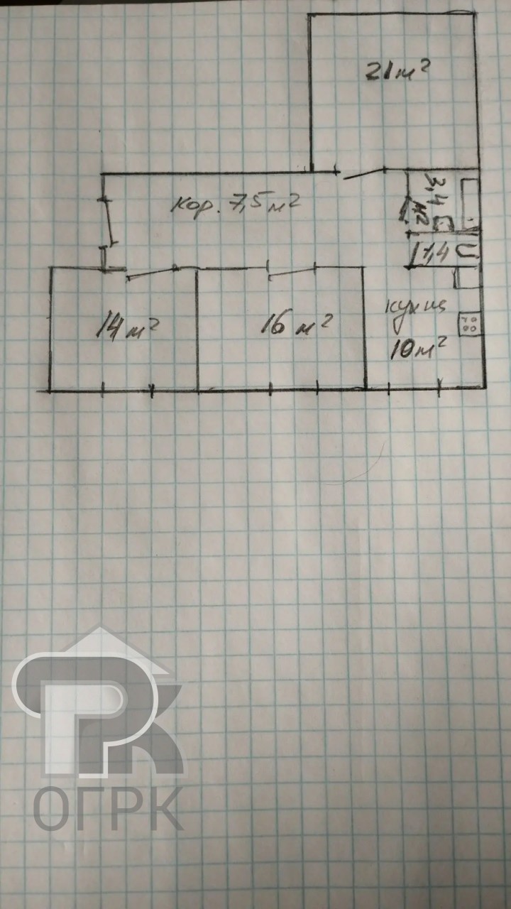 Купить 3-комнатную квартиру, №387499