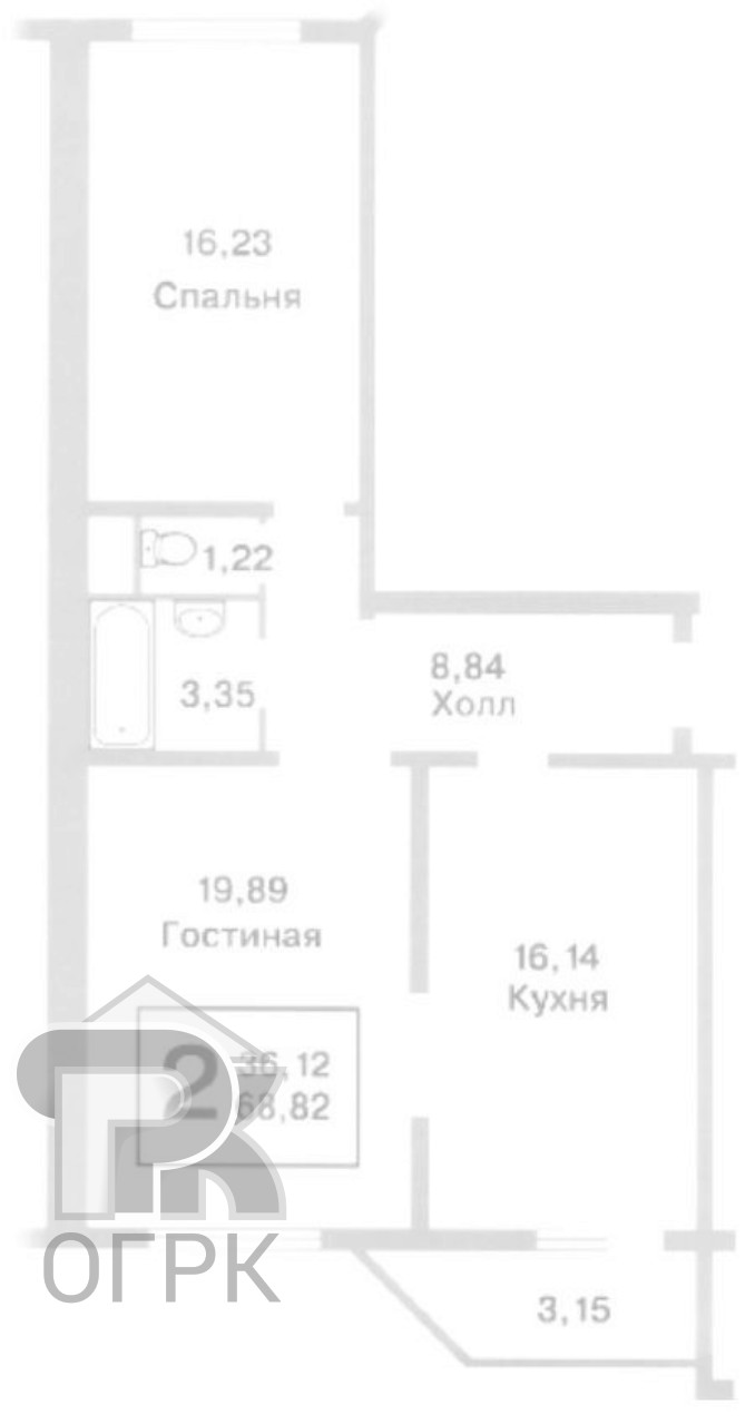 Купить 2-комнатную квартиру, №311133
