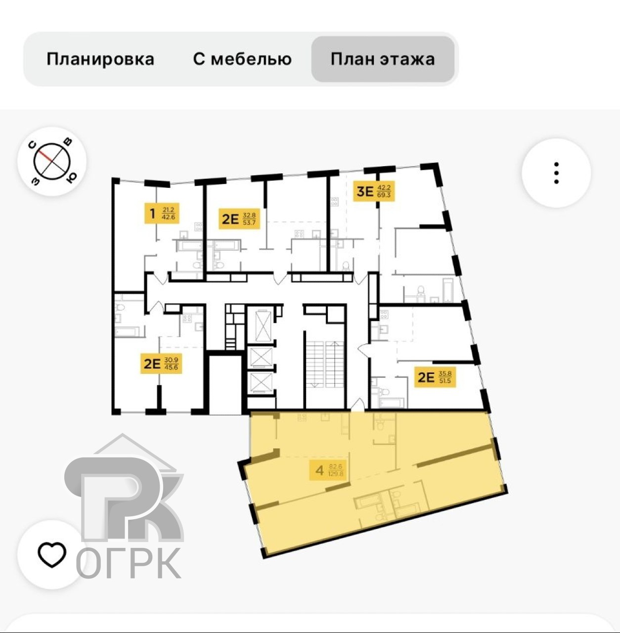 Купить 4-комнатную квартиру, №369360